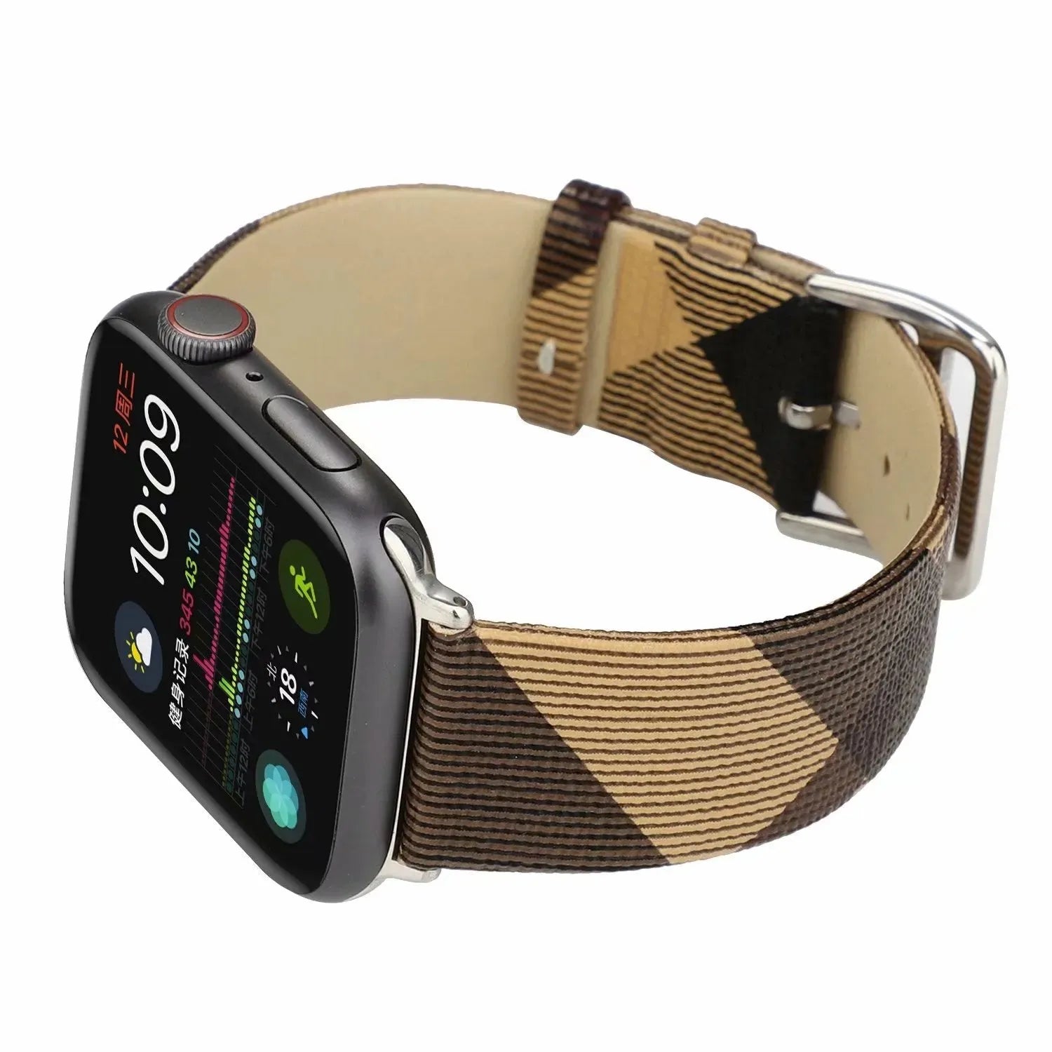Fashion Light Luxury Leather Check Strap - Bellarte Enchanté Fashion Light Luxury Leather Check Strap